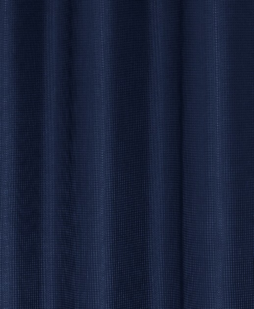 Luxurious Navy Waffle Weave Shower Curtain - Image 4