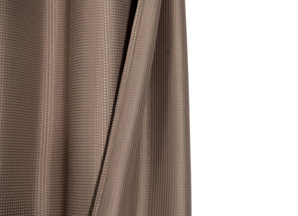 Luxurious Mocha Waffle Weave Shower Curtain - Image 5