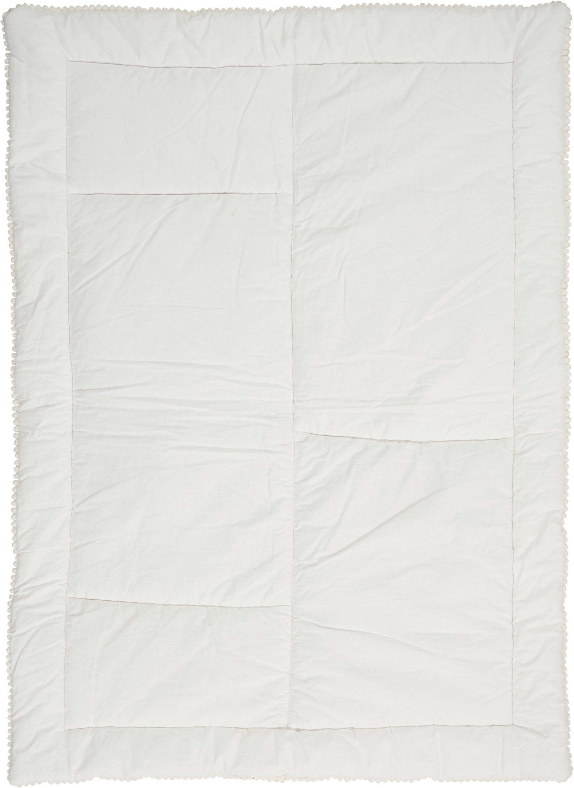 Beige Green And White Polyester Quilt - Image 4