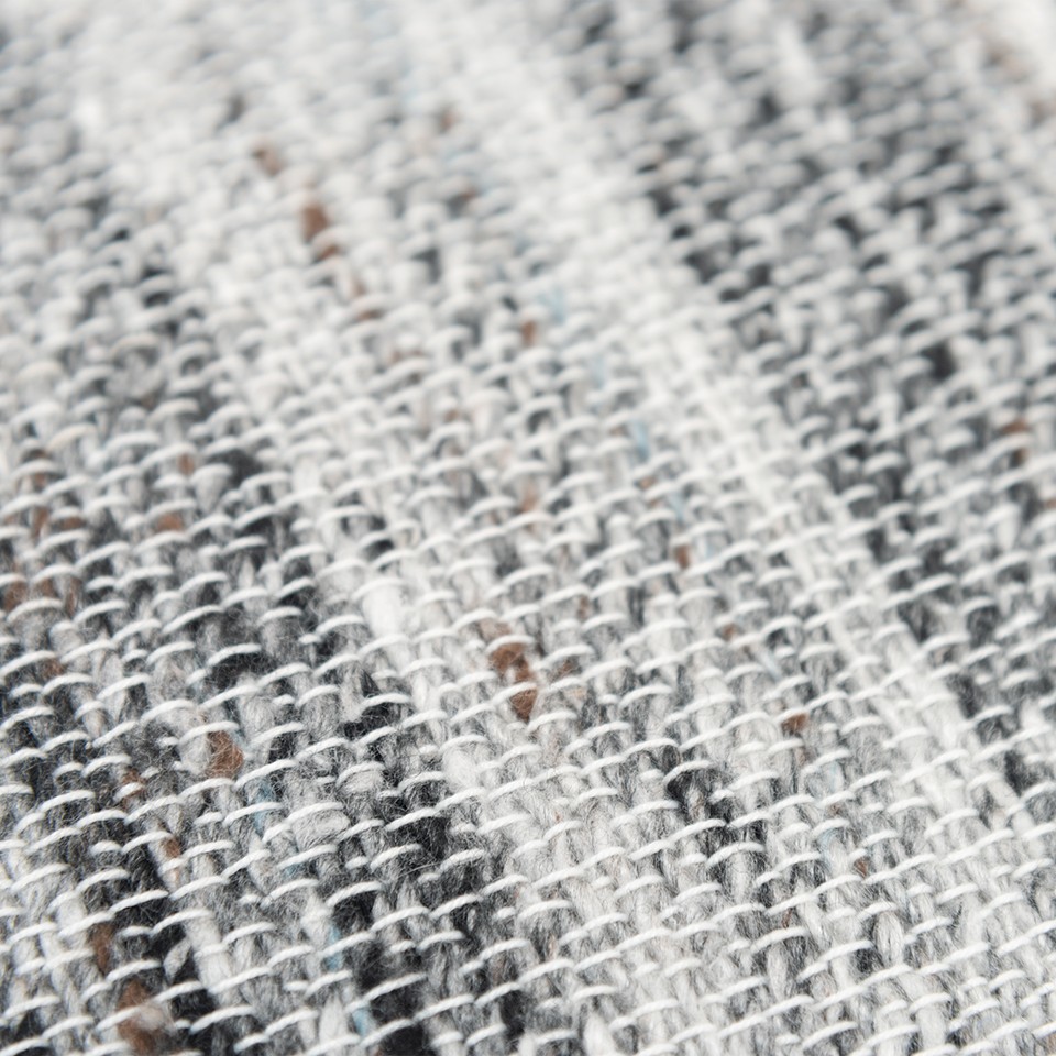 20" Gray Striped Indoor Outdoor Throw Pillow - Image 10