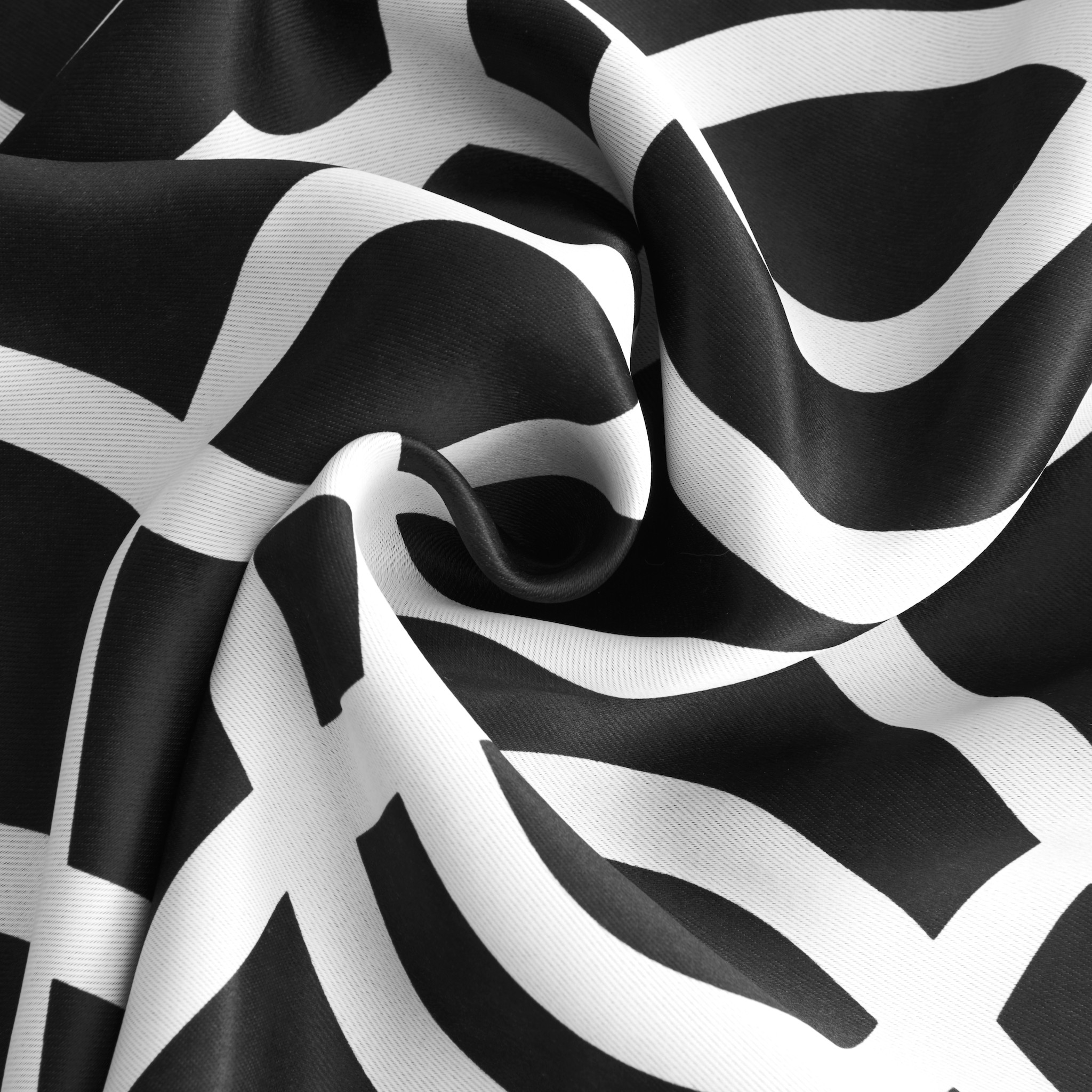 84" Jet Black Trellis Black Out Window Curtain Panel - Image 7