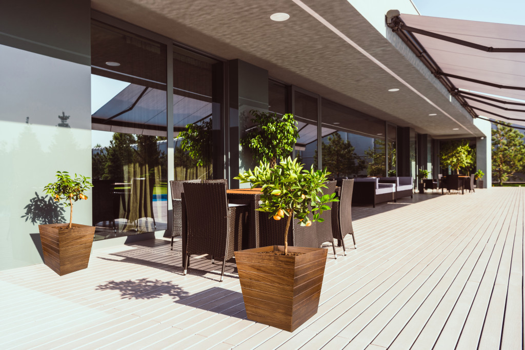 21" Brown Solid Wood Indoor Outdoor Square Planter Box - Image 8