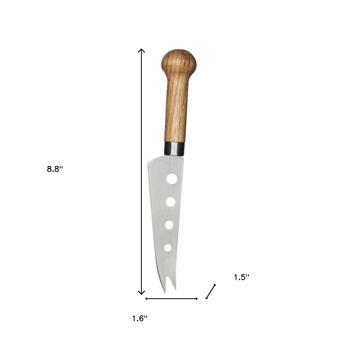 Natural Wood And Stainless Steel Lux Cheese Knife - Image 5