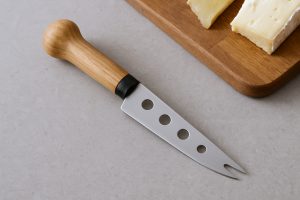 Natural Wood And Stainless Steel Lux Cheese Knife
