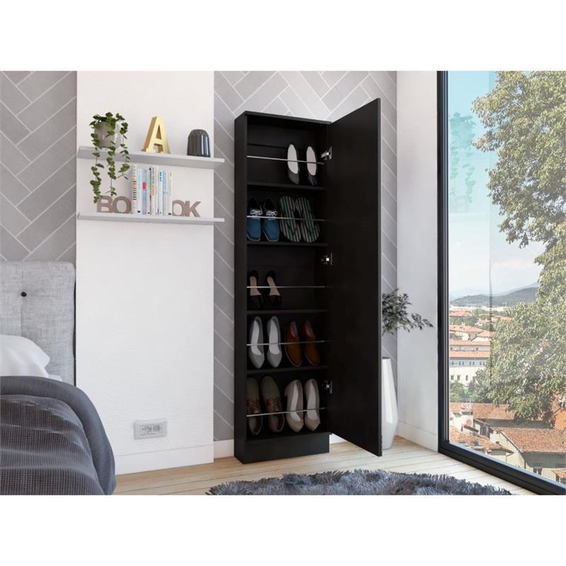 Black Ten Pair Shoe Rack - Image 9