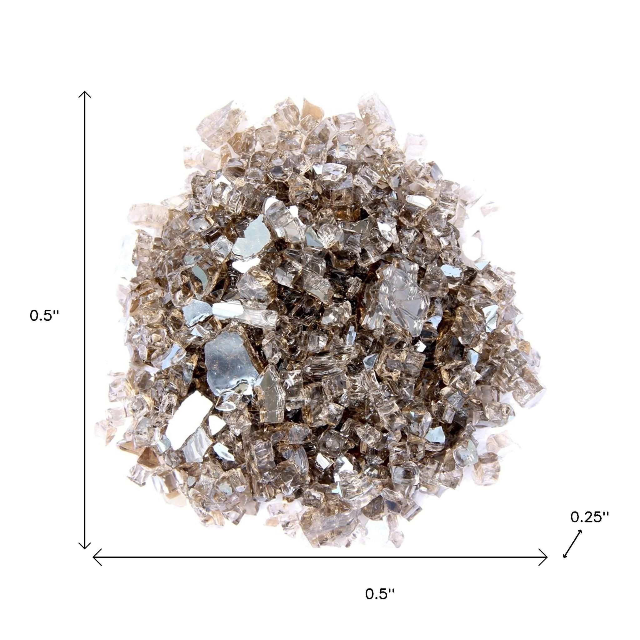 Bronze Round Reflective Fire Pit Glass - Image 5