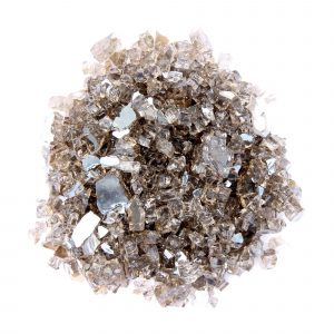 Bronze Round Reflective Fire Pit Glass