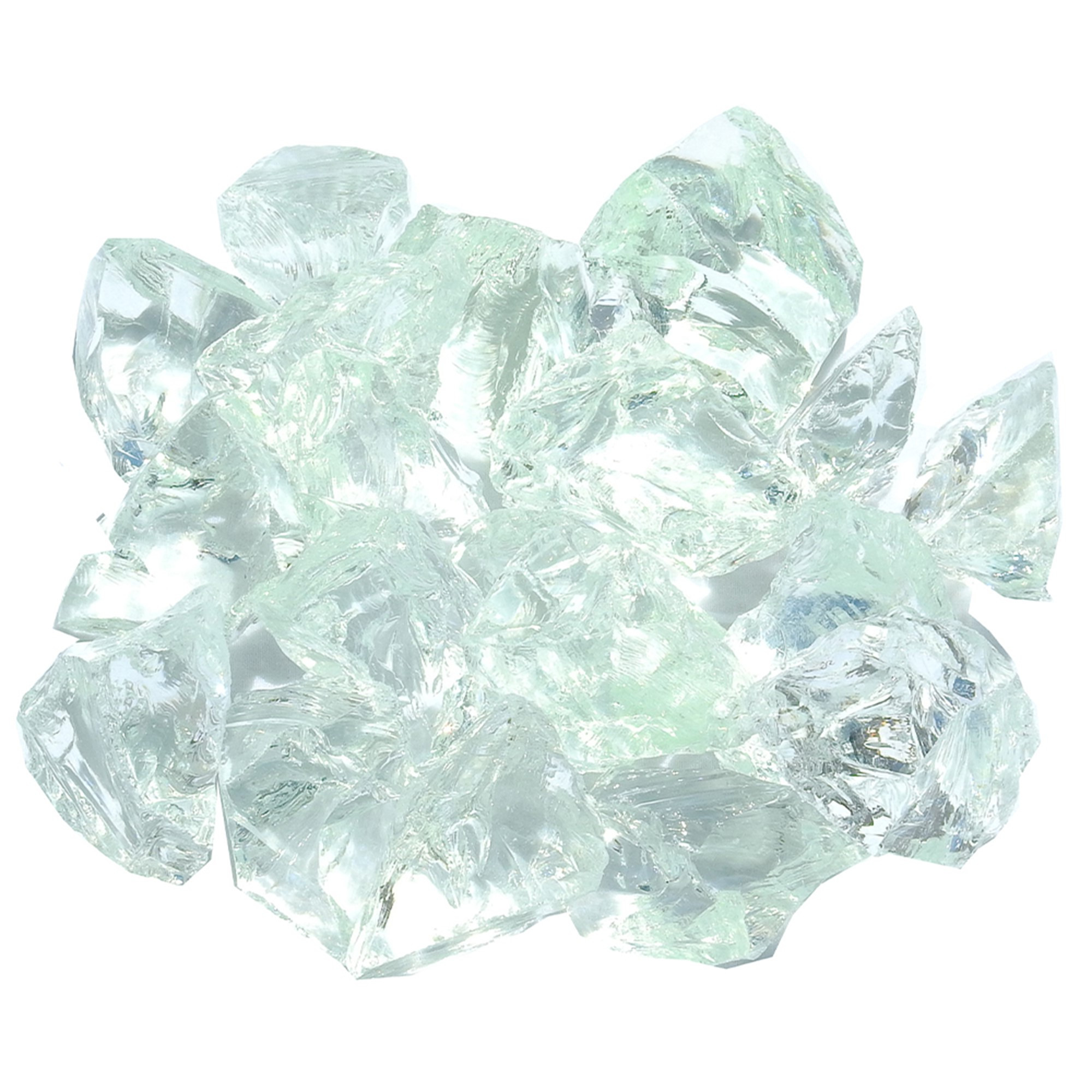 Clear Round Reflective Fire Pit Glass - Image 3