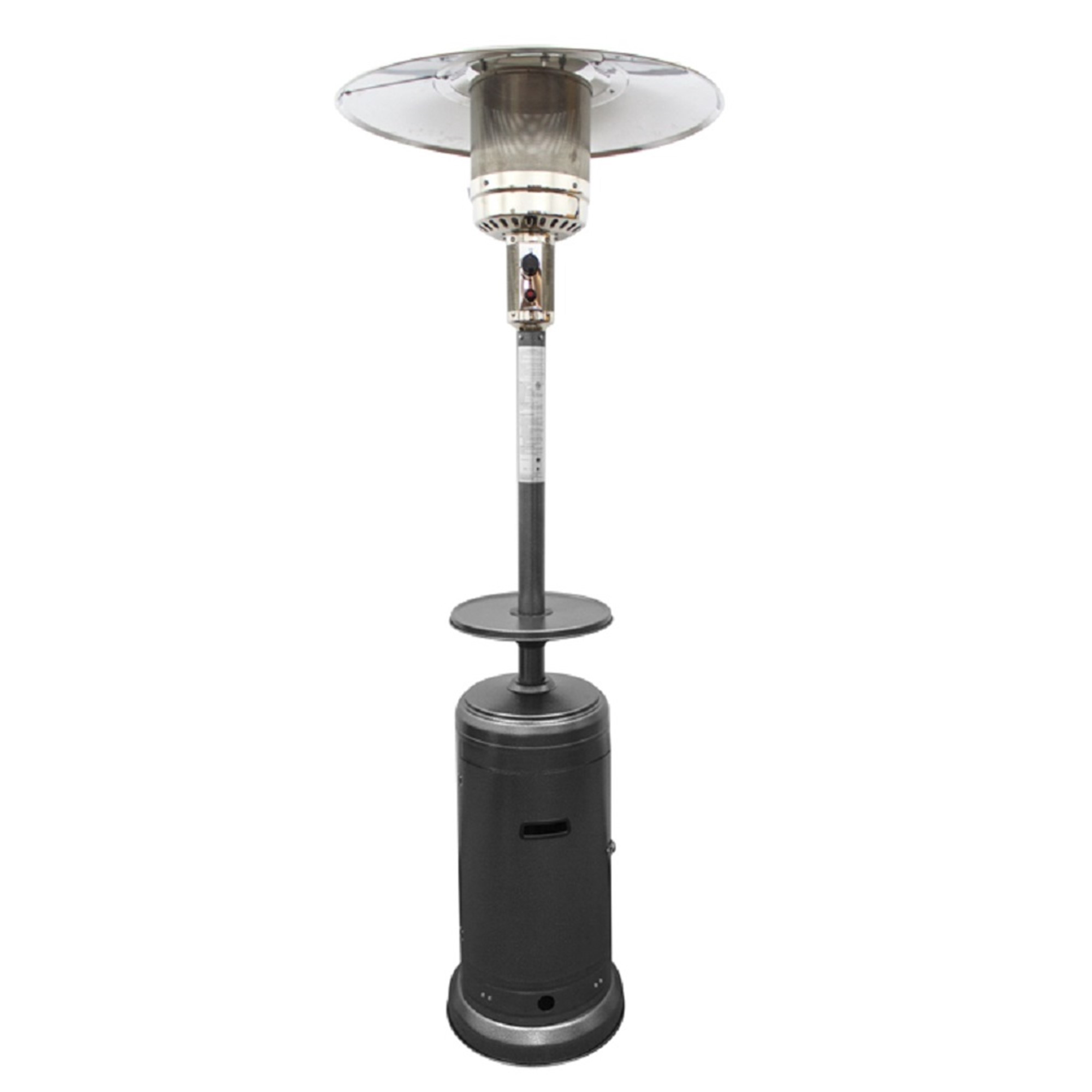 48000 BTU Silver Steel Propane Cylindrical Pole Standing Patio Heater - Image 2