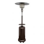 48000 BTU Bronze Steel Propane Cylindrical Pole Standing Patio Heater