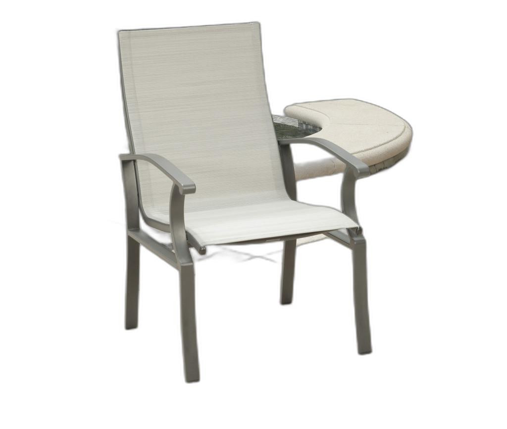 Seven Piece Black and Gray Rectangular Glass Dining Set with Six Chairs - Image 6