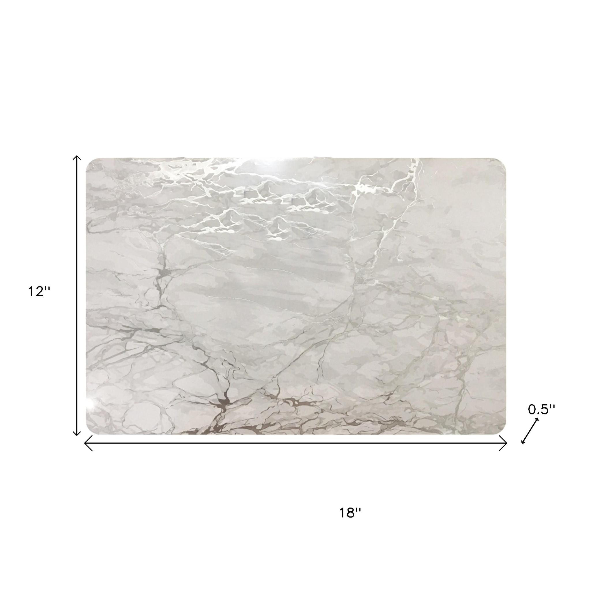 12" X 18" Silver And Gray Abstract Placemats - Image 12