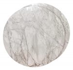 15" X 15" Silver And Gray Abstract Round Placemats