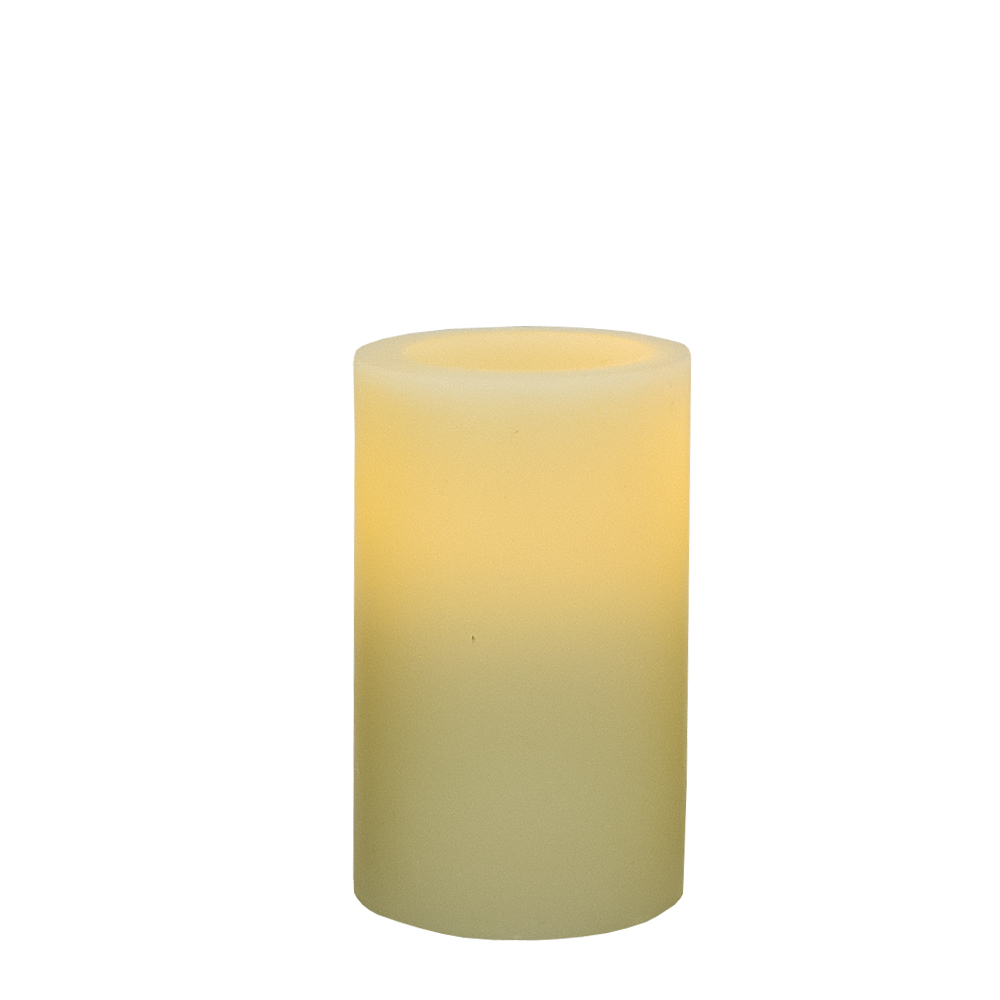5" Ivory Flameless Pillar Candle - Image 3