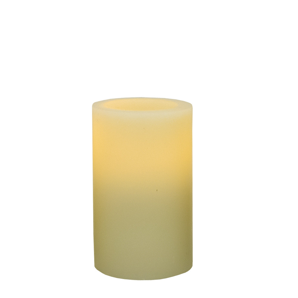 5" Ivory Flameless Pillar Candle - Image 2