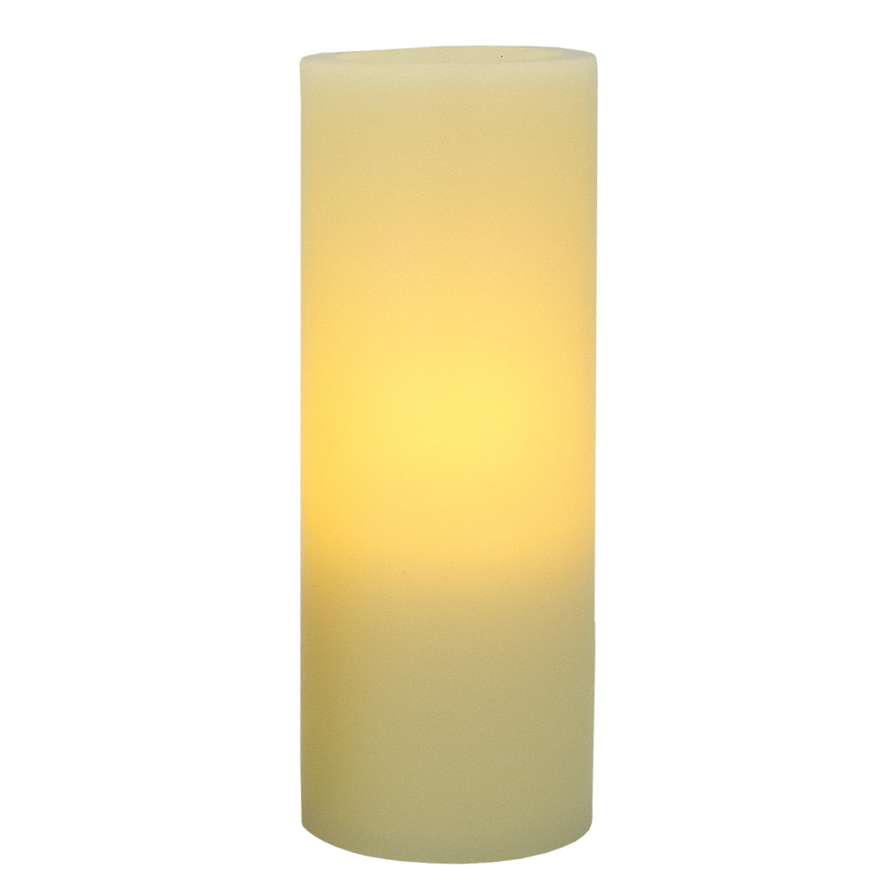 5" Ivory Flameless Pillar Candle - Image 3