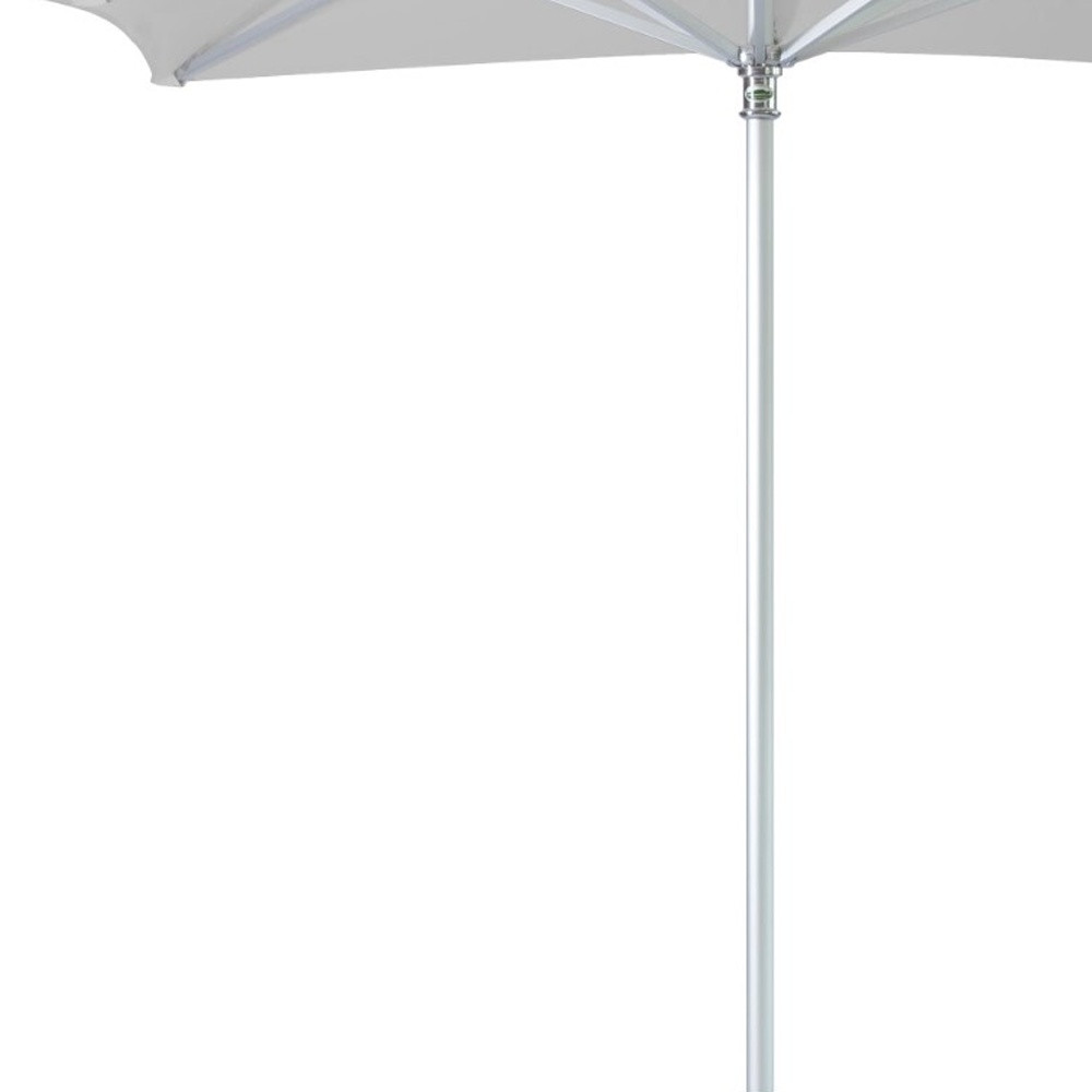 8' White Polyester Square Market Patio Umbrella - Image 4