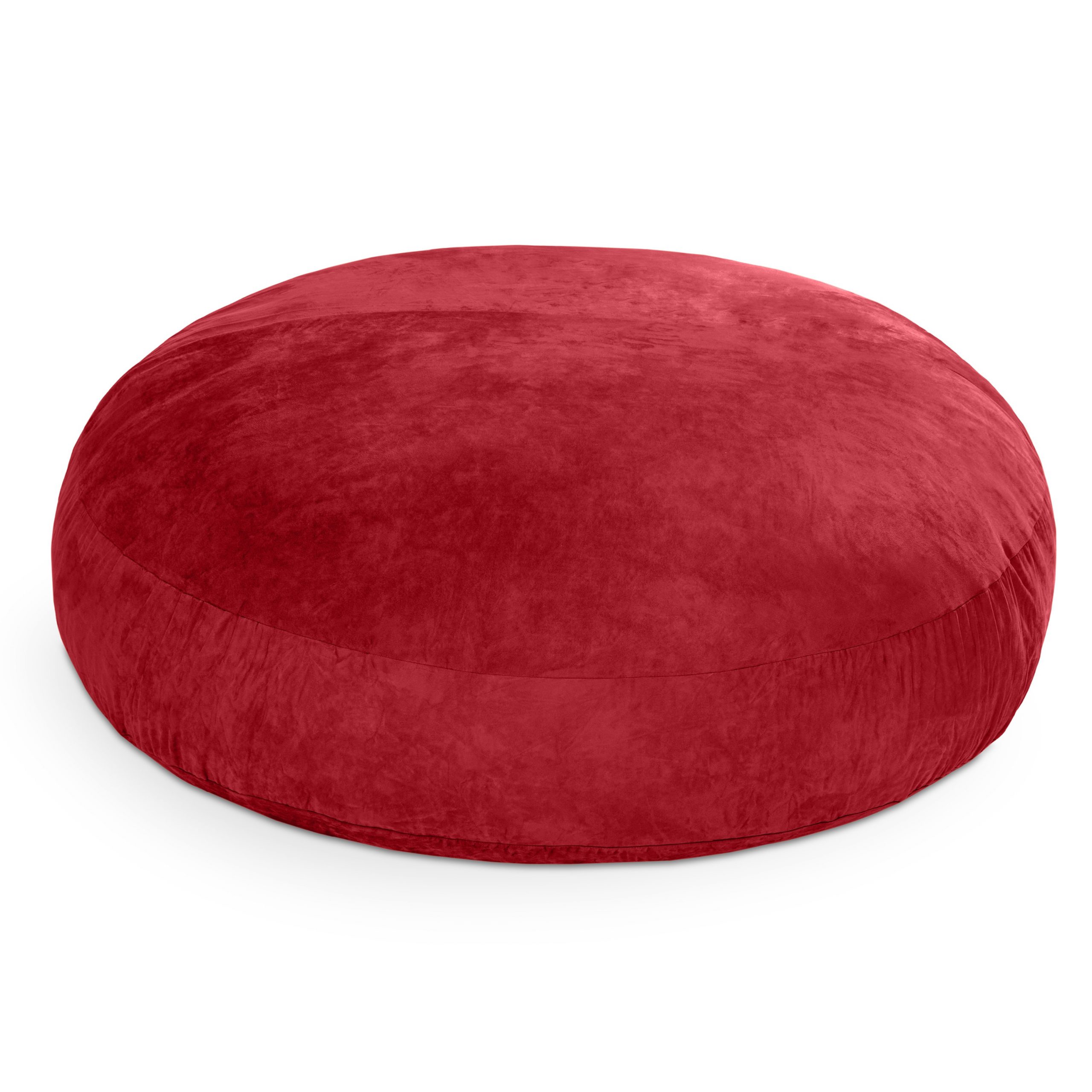 72" Cinnabar Microsuede Bean Bag Chair - Image 4