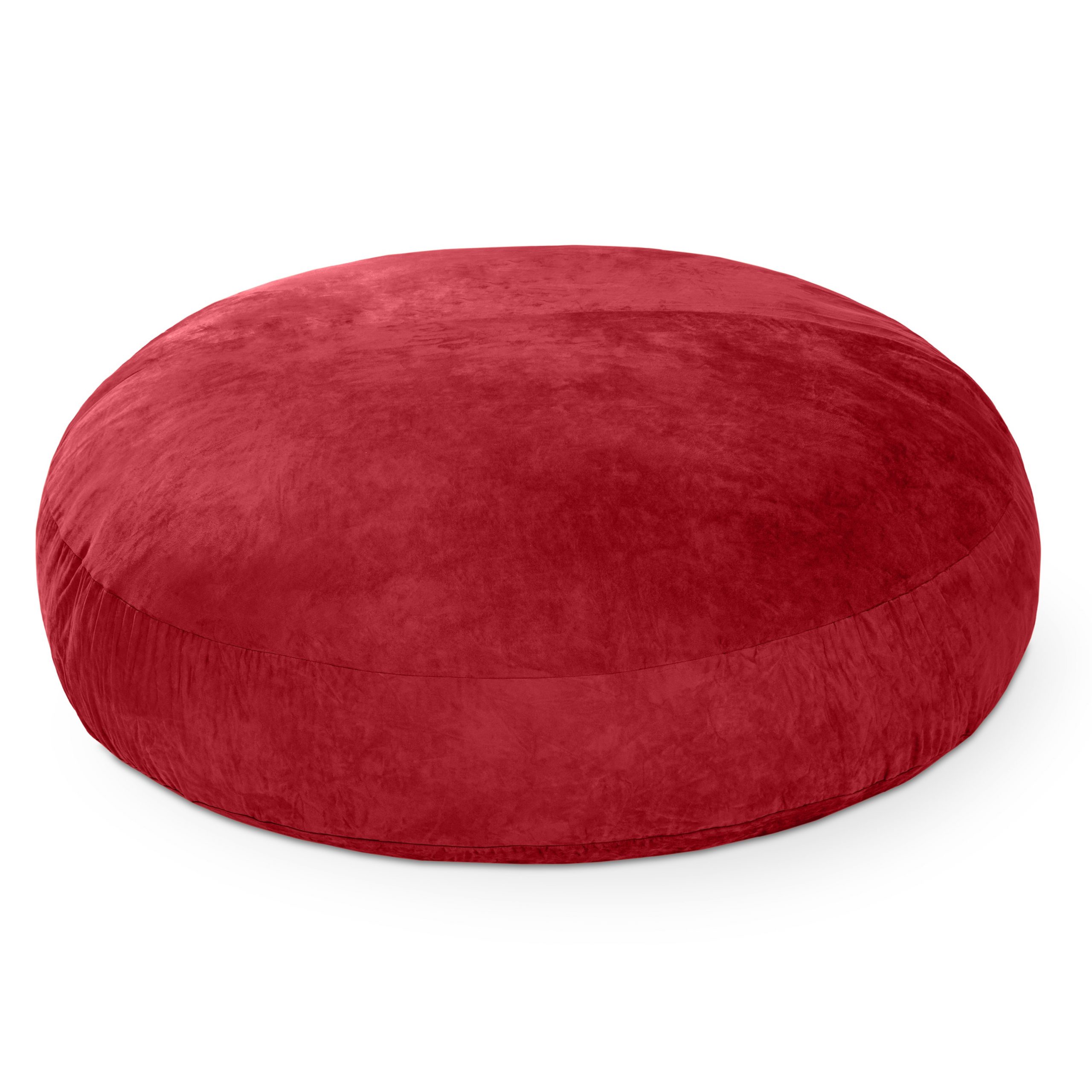 72" Cinnabar Microsuede Bean Bag Chair - Image 2