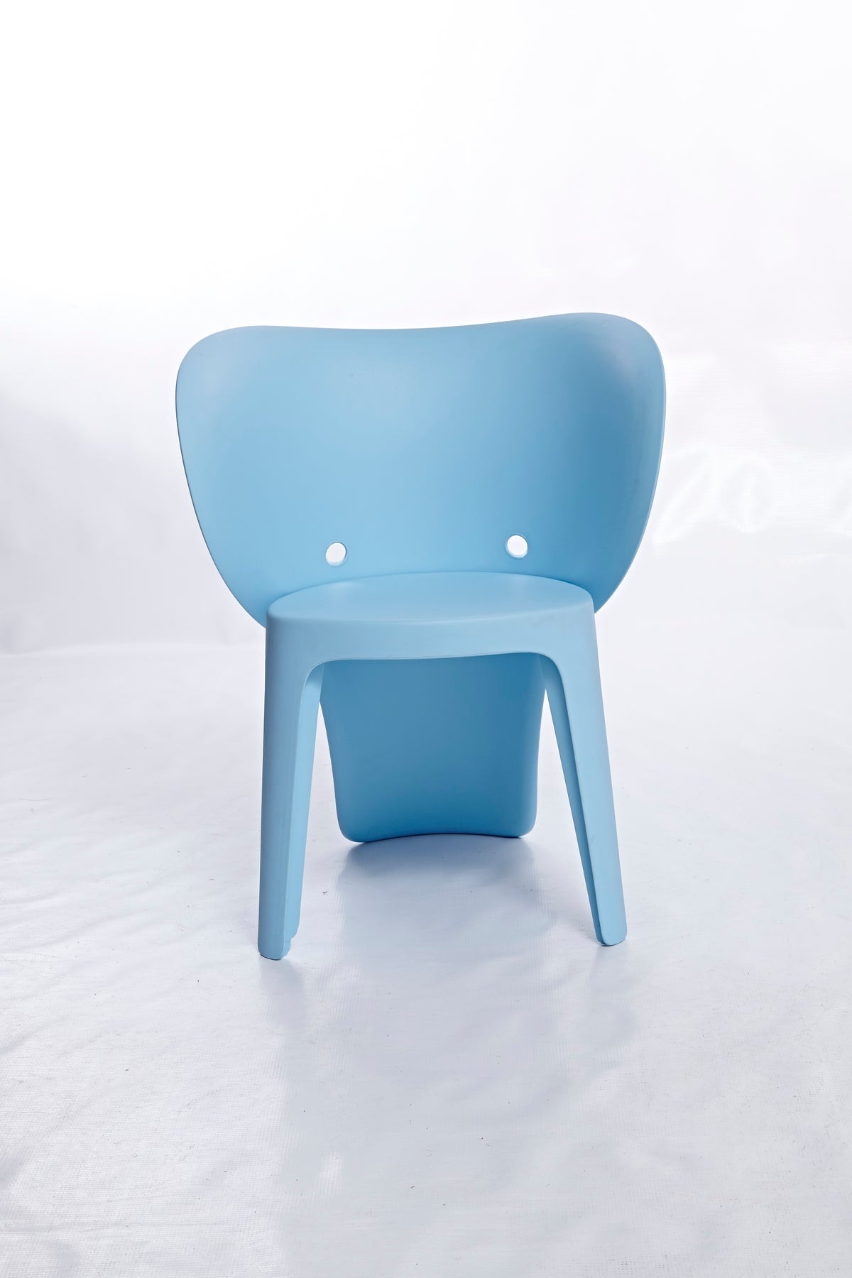 Set Of Four Blue Heavy Duty Plastic Juvenile Chairs - Image 6