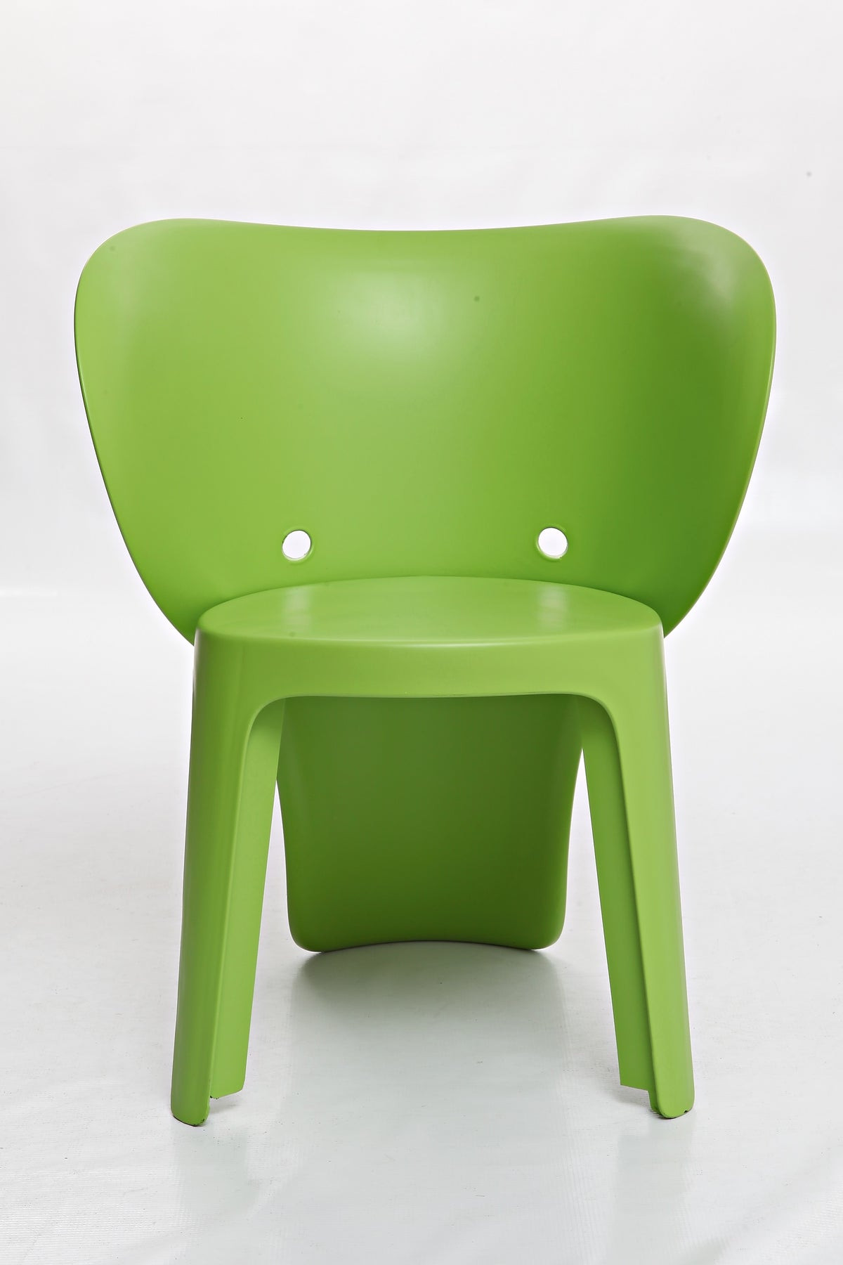 Set Of Four Green Heavy Duty Plastic Juvenile Chairs - Image 6