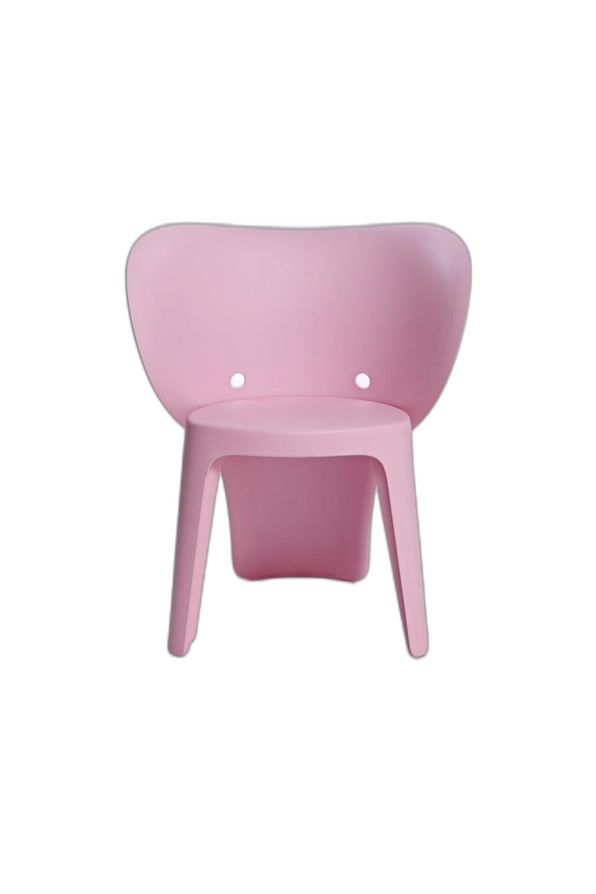 Set Of Four Pink Heavy Duty Plastic Juvenile Chairs - Image 4