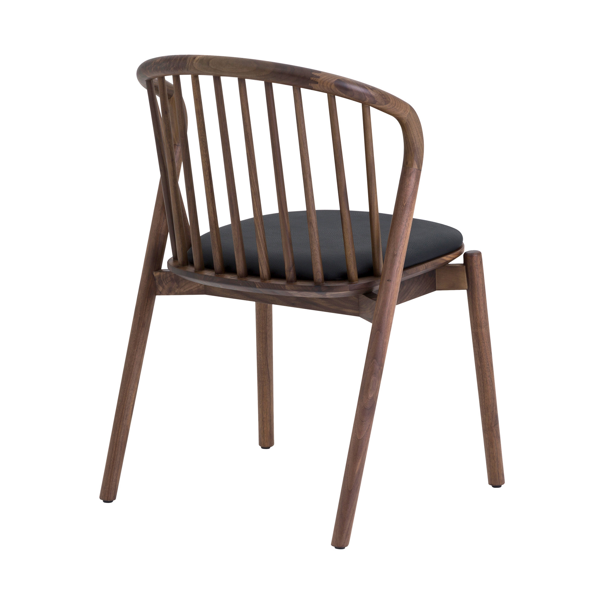 Five Piece Brown and Black Oval Dining Set with Four Chairs - Image 3