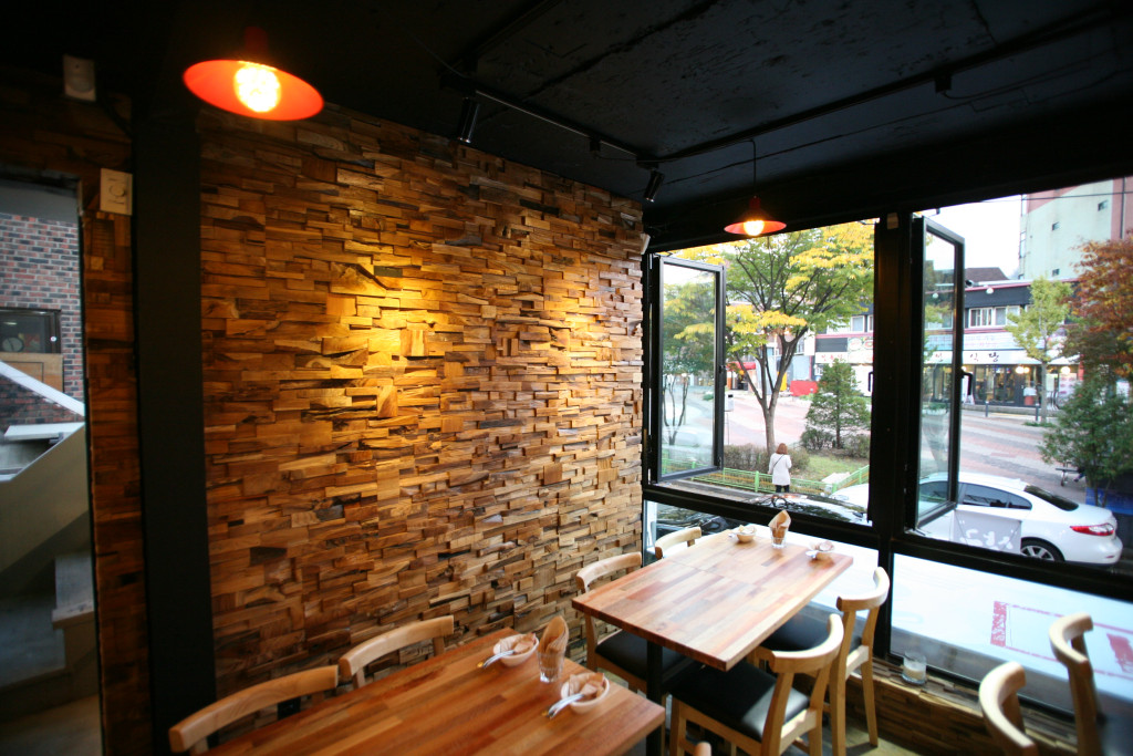 Brown 3D Embossed Abstract Teak Reclaimed Wood Decorative Wall Panels - Image 7